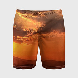 Мужские спортивные шорты Закат на перевале актопрак