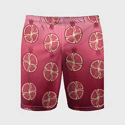 Мужские спортивные шорты Сочные гранаты