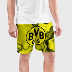 Шорты спортивные мужские Фк Боруссия Дортмунд, цвет: 3D-принт — фото 2