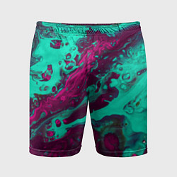 Шорты спортивные мужские Абстракция мрамор, цвет: 3D-принт