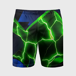 Мужские спортивные шорты Neon green glow
