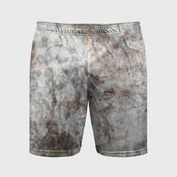 Шорты спортивные мужские Абстракция - gray limestone, цвет: 3D-принт