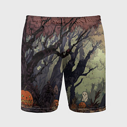 Мужские спортивные шорты Призрачный лес