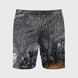 Шорты спортивные мужские Осенние шалости духов, цвет: 3D-принт