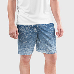 Шорты спортивные мужские Налипший снег, цвет: 3D-принт — фото 2