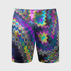 Шорты спортивные мужские Абстракция переливы, цвет: 3D-принт