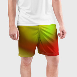 Шорты спортивные мужские Color multicolored gradient, цвет: 3D-принт — фото 2