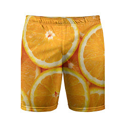 Шорты спортивные мужские Апельсин, цвет: 3D-принт
