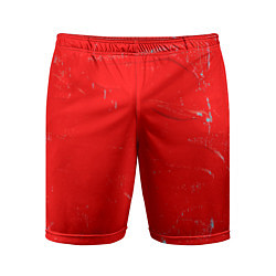 Мужские спортивные шорты Красная краска
