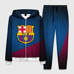 Костюм мужской FCB Barcelona, цвет: 3D-белый