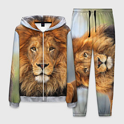 Костюм мужской Красавец лев, цвет: 3D-меланж