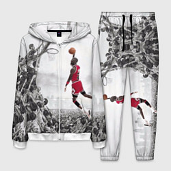 Костюм мужской Michael Jordan NBA, цвет: 3D-белый