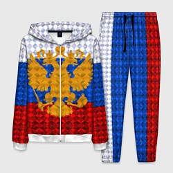Костюм мужской Россия: полигоны, цвет: 3D-белый