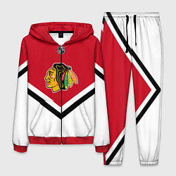 Костюм мужской NHL: Chicago Blackhawks, цвет: 3D-красный