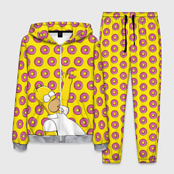 Костюм мужской Пончики Гомера Симпсона, цвет: 3D-меланж