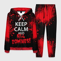 Костюм мужской Keep Calm & Kill Zombies, цвет: 3D-красный