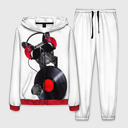 Костюм мужской DJ бульдог, цвет: 3D-красный