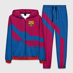 Костюм мужской Barcelona FC: Blue style, цвет: 3D-красный