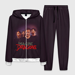 Костюм мужской Группа Imagine Dragons, цвет: 3D-белый