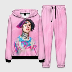 Костюм мужской Lil Peep: Pink Style, цвет: 3D-черный