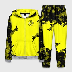 Костюм мужской FC Borussia Dortmund: Yellow Original, цвет: 3D-меланж