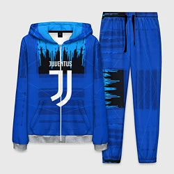 Костюм мужской FC Juventus: Blue Abstract, цвет: 3D-меланж