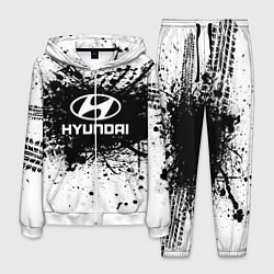 Костюм мужской Hyundai: Black Spray, цвет: 3D-белый