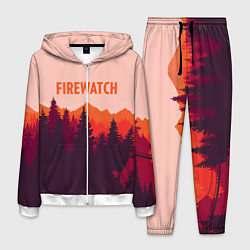 Костюм мужской Firewatch: Orange Style, цвет: 3D-белый