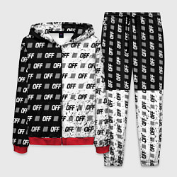 Костюм мужской Off-White: Black & White, цвет: 3D-красный