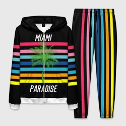Костюм мужской Miami Paradise, цвет: 3D-белый