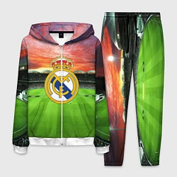 Костюм мужской FC Real Madrid, цвет: 3D-белый