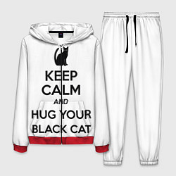 Костюм мужской Обними своего черного кота, цвет: 3D-красный