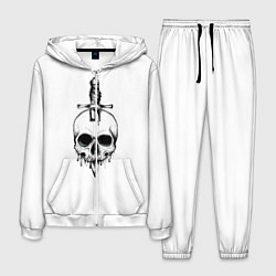 Костюм мужской Череп, цвет: 3D-белый