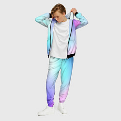 Костюм мужской Небесно голубой градиентный, цвет: 3D-черный — фото 2