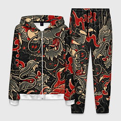 Костюм мужской Dsquared tatoo DRAGON, цвет: 3D-белый