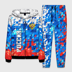 Костюм мужской RUSSIA SPORT, цвет: 3D-черный