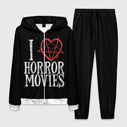 Костюм мужской I Love Horror Movies, цвет: 3D-белый