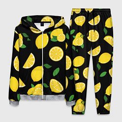 Мужской костюм Лимоны на чёрном