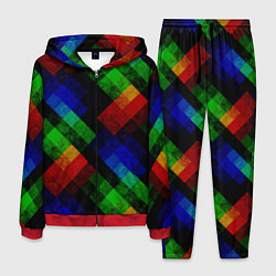 Мужской костюм Разноцветный мраморный узор