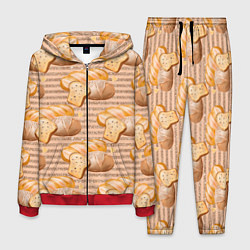 Костюм мужской Выпечка - хлеб и булочки, цвет: 3D-красный