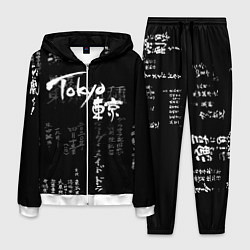 Мужской костюм Токио Надпись Иероглифы Япония Tokyo