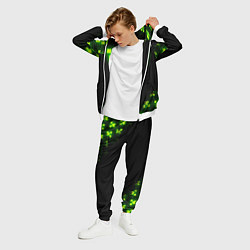 Костюм мужской MINECRAFT NEON LOGO CREEPER, цвет: 3D-белый — фото 2