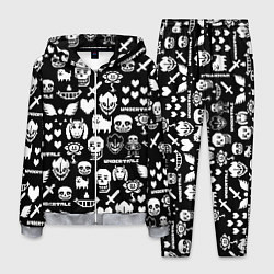 Мужской костюм UNDERTALE PATTERN БЕЛЫЙ