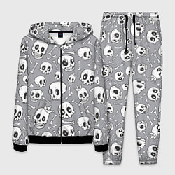 Костюм мужской Skulls & bones, цвет: 3D-черный