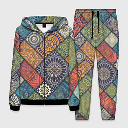 Костюм мужской Mandala-pattern, цвет: 3D-черный
