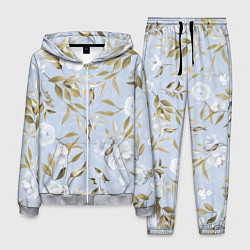 Костюм мужской Цветы Золотые Листья, цвет: 3D-меланж