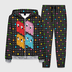Костюм мужской Pac-man пиксели, цвет: 3D-меланж