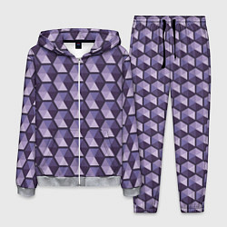 Мужской костюм Фиолетовые шестиугольники