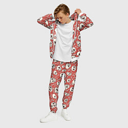 Костюм мужской Черепа на красном фоне, цвет: 3D-белый — фото 2