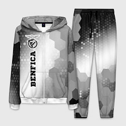 Костюм мужской Benfica sport на светлом фоне: по-вертикали, цвет: 3D-белый